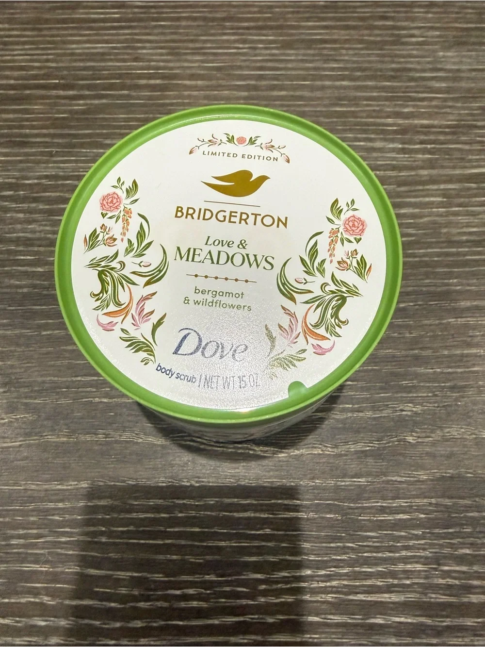 NWT Dove Bridgerton Love & Meadows Body Scrub